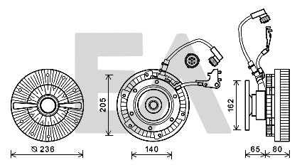 Fan Wheel, engine cooling (35C45D05)