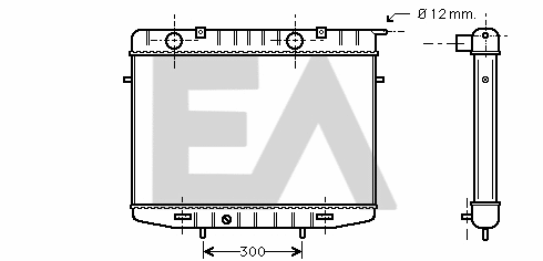 Radiator, engine cooling (31R54092)