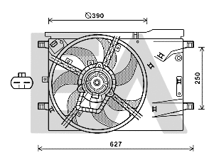Fan, engine cooling (33V10032)