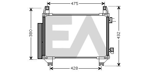 Condenser, air conditioning (30C71082)