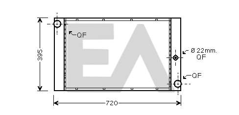 Radiator, engine cooling (31R07098)