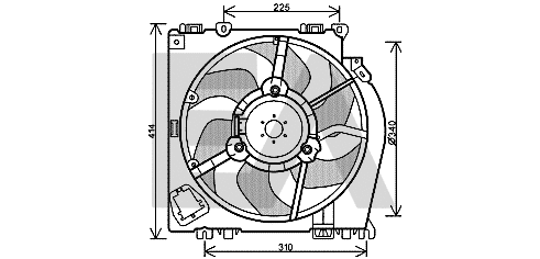 Fan, engine cooling (33V60020)