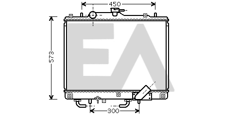 Radiator, engine cooling (31R51071)
