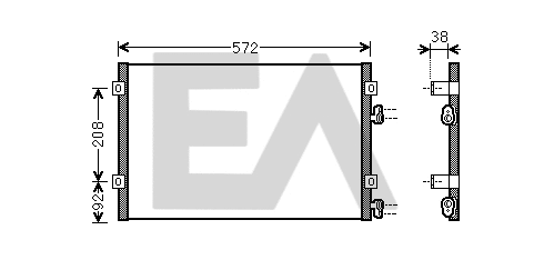 Condenser, air conditioning (30C12018)