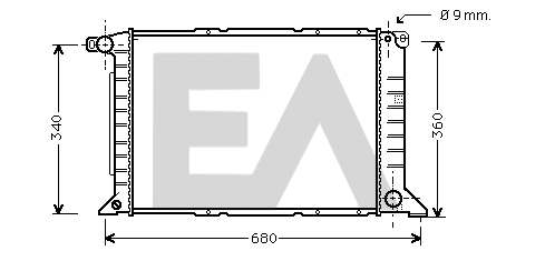 Radiator, engine cooling (31R22072)