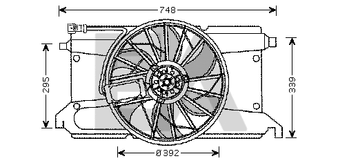 Fan, engine cooling (33V52036)