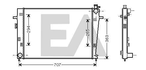 Radiator, engine cooling (31R28068)