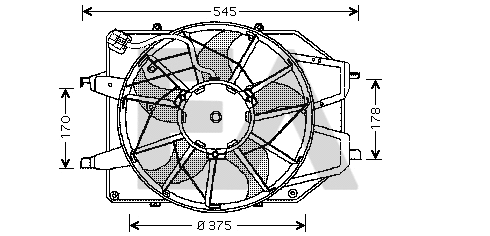 Fan, engine cooling (33V22008)
