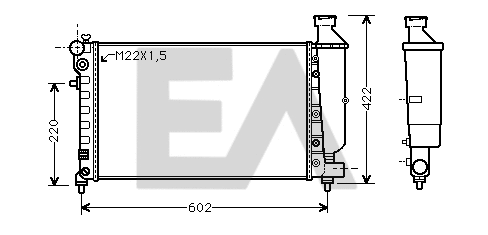 Radiator, engine cooling (31R10073)