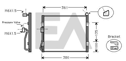 Condenser, air conditioning (30C26007)