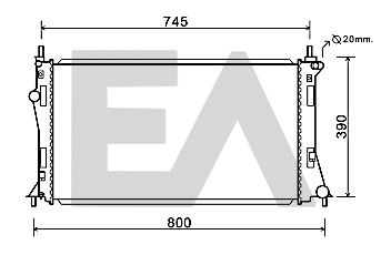 Radiator, engine cooling (31R52111)