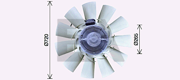 Fan Wheel, engine cooling (35C16C02)