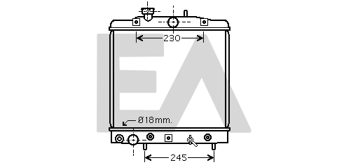Radiator, engine cooling (31R26067)