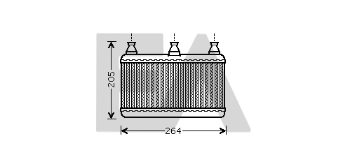 Heat Exchanger, interior heating (45C07019)