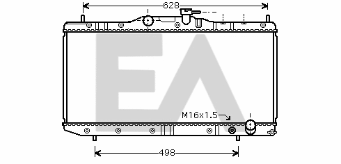 Radiator, engine cooling (31R71138)