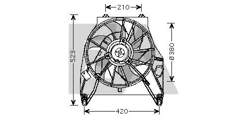 Fan, engine cooling (33V60021)