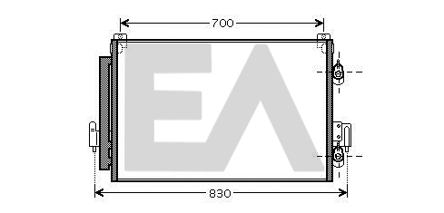 Condenser, air conditioning (30C51011)