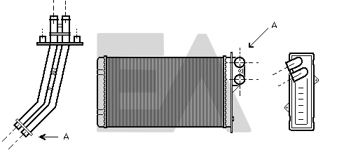 Heat Exchanger, interior heating (45C60011)