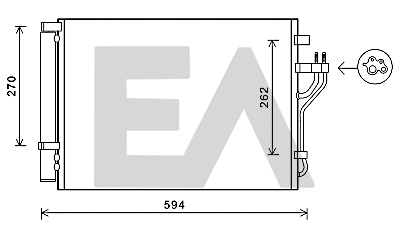 Condenser, air conditioning (30C28040)