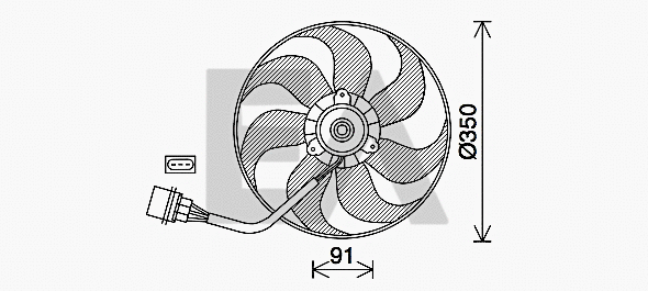 Fan, engine cooling (33V77036)