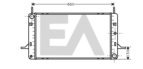 Radiator, engine cooling (31R22035)