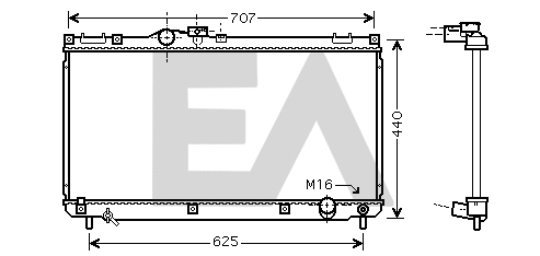 Radiator, engine cooling (31R71165)