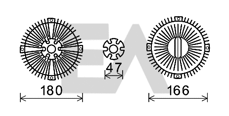 Fan Wheel, engine cooling (35C50D29)