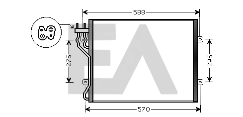 Condenser, air conditioning (30C33008)