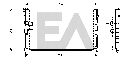 Radiator, engine cooling (31R55083)