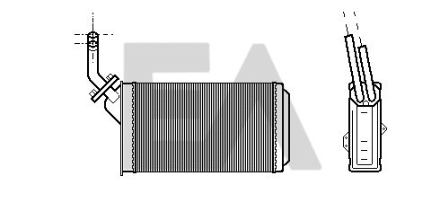 Heat Exchanger, interior heating (45C10005)