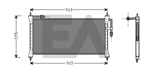 Condenser, air conditioning (30C35002)