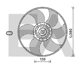 Fan, engine cooling (33V60030)