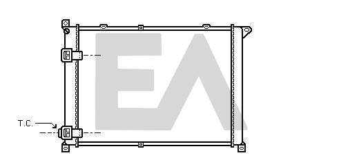 Radiator, engine cooling (31R60044)