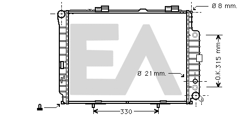 Radiator, engine cooling (31R50140)