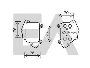 Oil Cooler, engine oil (37G55004)