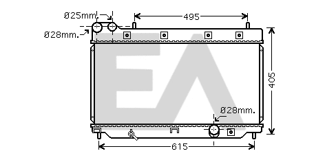 Radiator, engine cooling (31R26071)