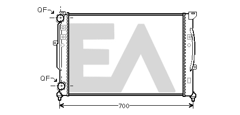 Radiator, engine cooling (31R02034)