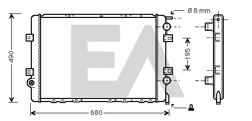 Radiator, engine cooling (31R60120)