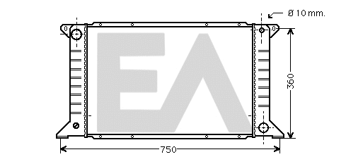 Radiator, engine cooling (31R22049)