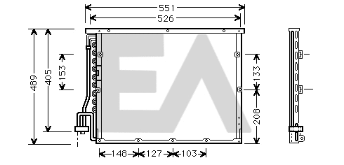 Condenser, air conditioning (30C07020)