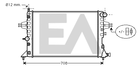 Radiator, engine cooling (31R54182)