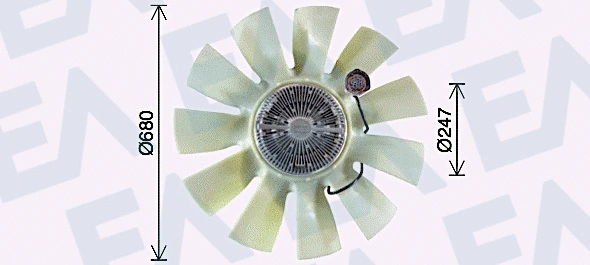 Fan Wheel, engine cooling (35C59C06)