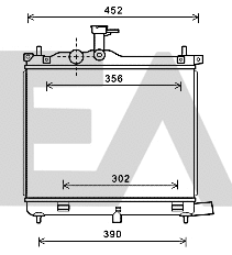 Radiator, engine cooling (31R28087)