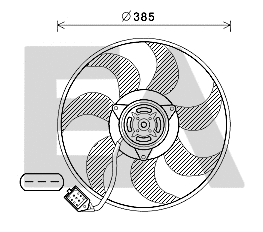 Fan, engine cooling (33V54061)