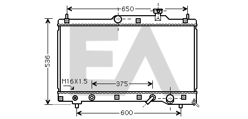 Radiator, engine cooling (31R71175)