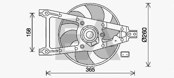 Fan, engine cooling (33V25104)