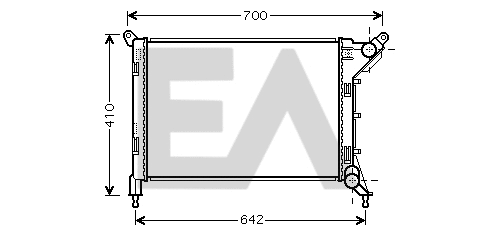 Radiator, engine cooling (31R07096)
