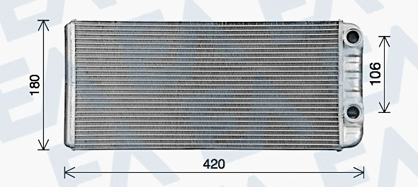 Heat Exchanger, interior heating (45C76006)