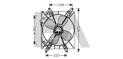 Fan, engine cooling (33V71009)