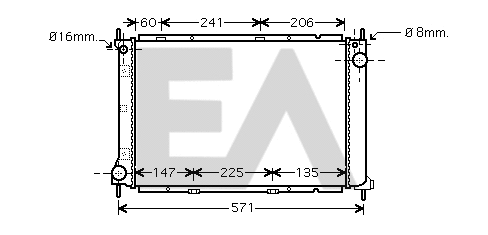 Radiator, engine cooling (31R18103)